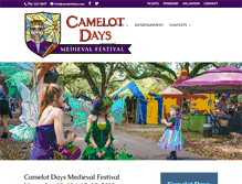 Tablet Screenshot of camelotdays.com